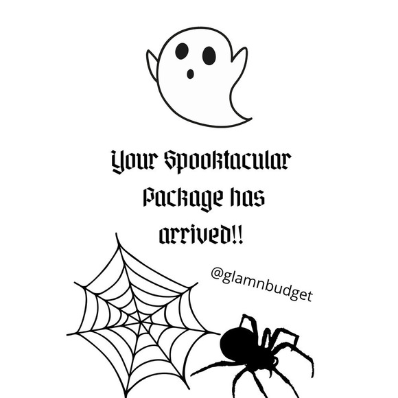 HALLOWEEN Mail Thermal Stickers Shipping Supplies Small Business - Picture 1 of 4